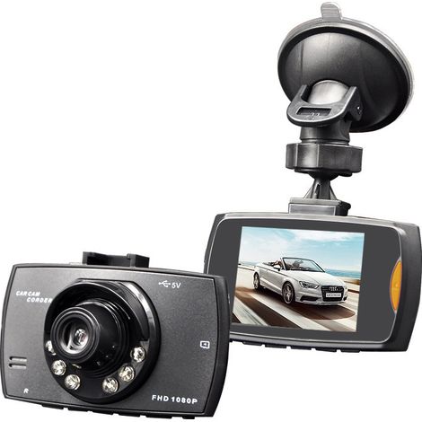 Dashcam mit 2,2-Zoll-Touchscreen und 120° Weitwinkel, mit Beschleunigungsmesser, 24-Stunden-Parkmodus, Autofahraufzeichnung