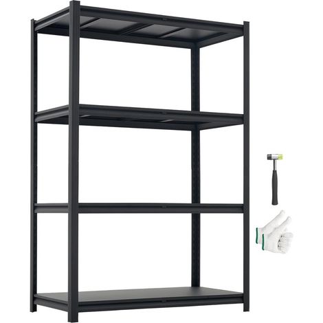 Étagère de Rangement, 4 Niveaux Réglables, Étagère Charge Lourde Modulable 1030x522x1529 mm, Capacité de Charge Totale 1088,6 kg, Rayonnage Métallique pour Garage, Atelier, Entrepôt et Cave (1/5)