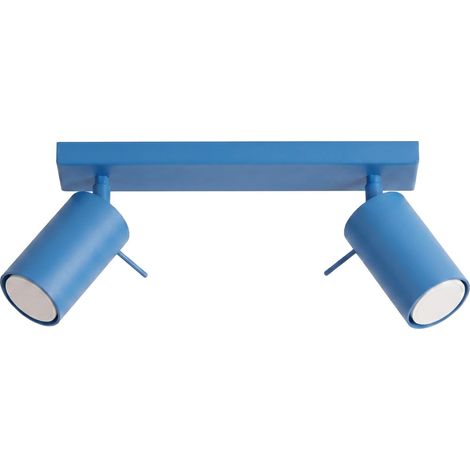 Deckenleuchten RING hellblau 2xGU10 30cm Stahl Sollux (1/5)
