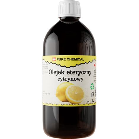 Olio essenziale di limone - 1 L - Profumo fresco - Ideale per l'aromaterapia e la pulizia