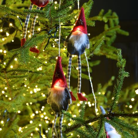 Guirlande Pères Noël lumineux (1/3)