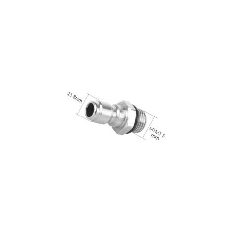 Connettore a sgancio rapido da 1/4", adattatore a sgancio rapido da 14 mm maschio a 1/4 di pollice per spruzzatore di sapone per idropulitrice, lancia per schiuma da neve, raccordo in acciaio inossida