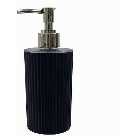 Cleafe - Dispenser Per Sapone Liquido Lavandino Grigio Scuro Rigato Arredo Da Bagno 79169 - (1/3)
