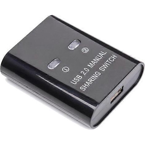 USB 2.0-Umschalter, Ein-Knopf-Hub, 2 PCs gemeinsam nutzen, 1 Drucker-Splitter (1/4)