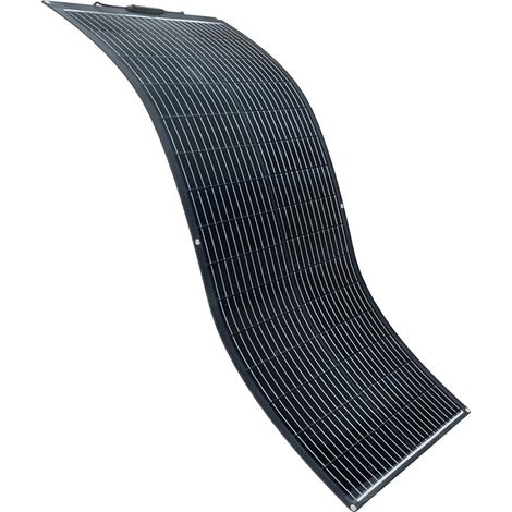 Panneau Solaire Flexible de 100 Watts, Cellules Monocristallines à Haute Efficacité, Capacité de Flexion Jusqu'à 260°