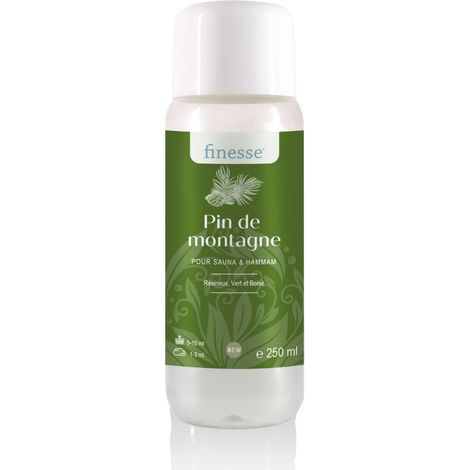 Fragrance Sauna Hammam Senteur Pin de Montagne à Base d'Huiles Essentielles - Bouteille 250 ml - (1/3)