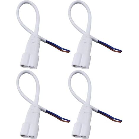 VGOL Lot de 4 Connecteurs d'alimentation pour Tubes LED à 2 Broches (15 Cm) pour Plafonnier Hexagonal en Nid d'abeille T5 (1/5)