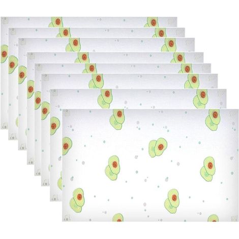 Bardusch 8 Pièces Tapis de Frigo EVA Antiderapant Non-Adhésif, Tapis Frigo en EVA, Tapis de Réfrigérateur Lavable, Plastique Tapis (1/5)