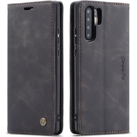 【SmartLegend】Coque Bumper Huawei P30 Pro Housse Cuir Premium Flip Case Portefeuille Etui Noir (1/4)