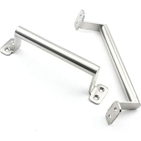 Poignée en acier inoxydable simple poignée de porte antivol moderne poignée de porte(2 pièces)