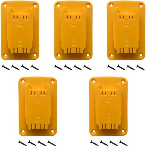 5-teiliger Werkzeughalter, passend für DeWalt 20V/12V Elektrobohrmaschinen – gelb (1/3)