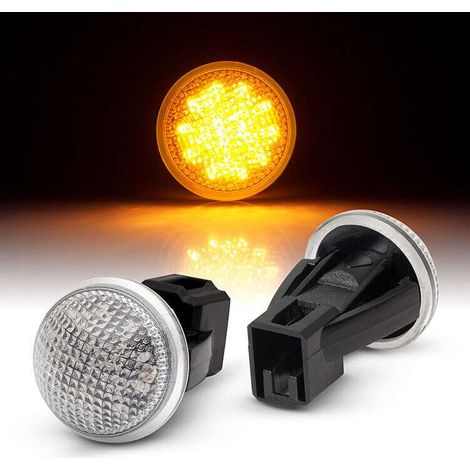 KIT LUCI DI POSIZIONE LATERALE A LED COMPATIBILE CON MERCEDES SPRINTER / W901-905 / BJ 1995-2006 / VETRO GIALLO
/ LED 6000K EFFETTO XENON / CAN-BUS, PLUG AND PLAY