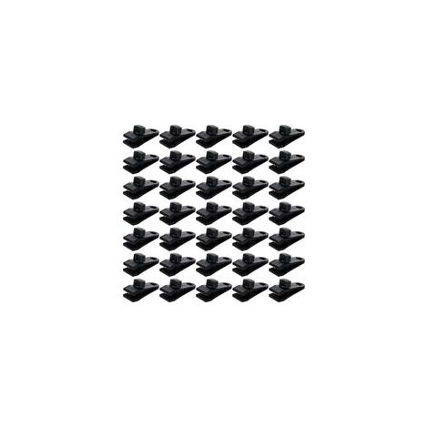Noir,Lot de 30 Clip de Bâche Tente, Pince pour Bâche de Verrouillage pour Auvent Fixation Camping Toile Ombrage Bache de Piscine (1/5)