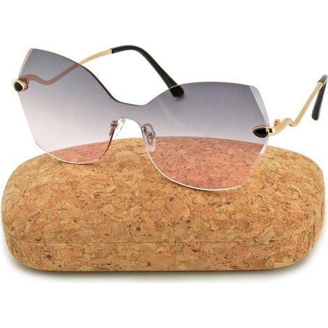 Gafas de ordenador con forma de ojo de gato para mujer con filtro de luz azul, lentes de montura cero, 25653 (1/5)