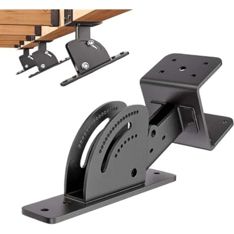 Roofing Riser Brackets Kit - Carbon Steel 24,9 x 9 x 23 cm  Secure Locking Roof Mounting Bracket Set  Heavy Duty Pergola Gazebo Riser Support Kit For Patio Outdoor Structures Home Dorm Apartment (1/5)