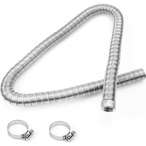 Tuyau d'Échappement de Chauffage de Stationnement de Voiture 100cm x 24mm Tuyau d'Échappement pour Générateur de Puissance Tuyau d'Échappement pour Chauffage de Stationnement (1/5)