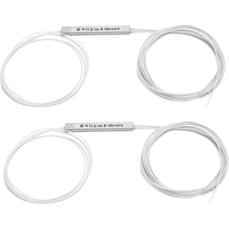 2 séparateurs PLC à fibre nue sans connecteur, monomode, gestion de l'alimentation, périphériques informatiques (1 x 4) (1/5)