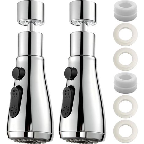 Douchette évier cuisine 360° - 3 modes adaptateur - Lot 2 (1/5)