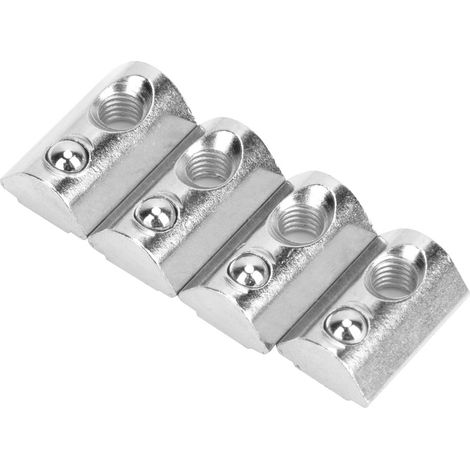 50 Stück europäische Standard-Elastikmuttern, Aluminiumprofile, T-Nut-Federmuttern, Befestigungselemente (M6) (1/5)