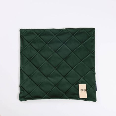HOME DELUXE Copricuscino a quadri LORI - Verde