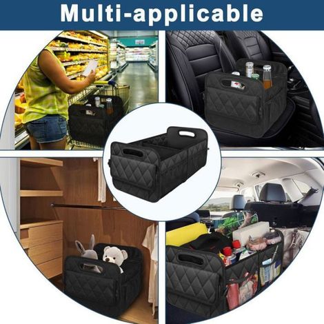 Organiseur de coffre pour SUV, rangement et rangement avec 6 poches, accessoires de voiture pour femmes/hommes, 50 L, en polyester (1/4)