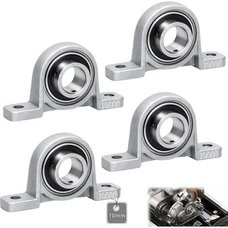 4 Pièces Palier Roulements de Bloc, Roulement a Bille, Palier À Bride KP000 Palier Debout 10 mm, Alliage de Zincpalier Debout Paliersupport 10 mm Intérieur pour Imprimantes 3D, Machines D'impression (1/5)