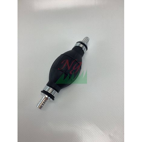 Pompetta manuale gomma gasolio benzina raccordo alluminio 10 mm A22082