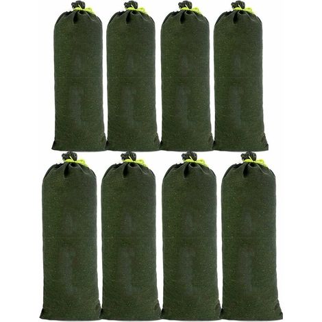 RHG 8pcs Sac a Sable en Toile Boudin Anti Inondation Contre Sable Inondation Les Modèles Améliorés ne se Fanent pas pour Drainage pour Garage Magasin Ecole Gare Bâtiment Usine Entrep 3070cm