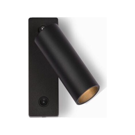 Applique Murale - Projecteur LED 3 W 3000 K - Pour Couloir Chambre Bureau Balcon - Montage En Surface - Noir (1/5)