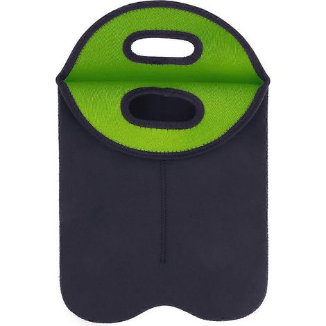 Sac isotherme de protection pour bouteille de vin avec couvercle en néoprène, housse de transport facile et durable.