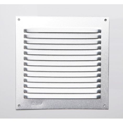 Rejilla sin borde alumbre 0,6 color natural 150x150mm