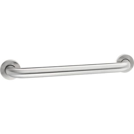 1 Barre d'appui,Acier inoxydable,Diamètre 3,8 cm,Longueur 45,7 cm,Charge 226,8 kg,Salle de bain