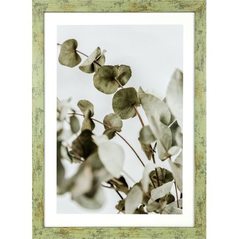 Cadre 18x24 pour affiche photo/diplôme - Cadre photo vert et or (1/4)