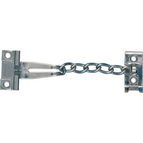 Entrebailleur de porte à chaine nickelé 175mm