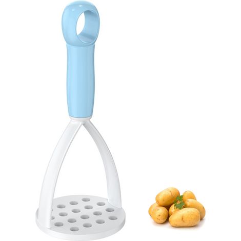 Presse-Purée - Nylon Alimentaire et PP - Pour Pommes de Terre, Patates Douces, Bananes, Courges Cuites - Ergonomique, Lavable au Lave-Vaisselle - 1 Pièce (1/5)