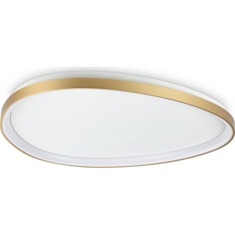 Ideal Lux Plafoniera moderna Gemini 1 luce LED integrato ottone metallo