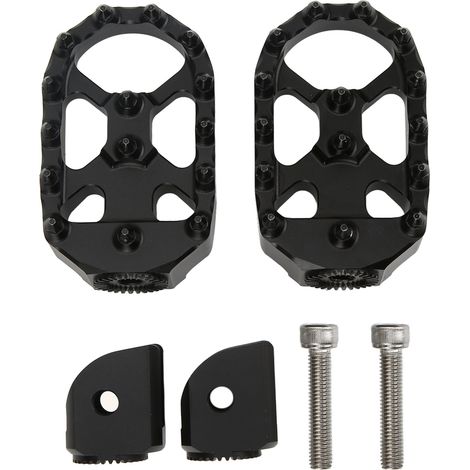 2 repose-pieds avant CNC aluminium anodisé antidérapant pièces de rechange pour R1200GS R1250GS LC Noir (1/5)