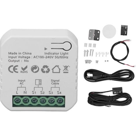 Contrôleur de porte de Garage intelligent pour application Zigbee, télécommande vocale, ouvre-porte roulante, prise ue 100-240V (1/5)