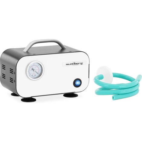Bomba de vacío eléctrica manómetro 10 l/min sin aceite caucho acero galvanizado - 140009617 (1/3)