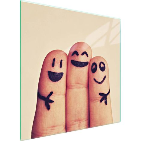 Piastra protettiva in vetro per piano cottura 50x52 Smile (1/5)