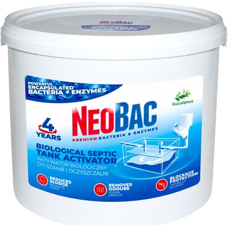 NeoBac 5 kg Aktivator für Klärgruben und Kläranlagen NACHFÜLLUNG