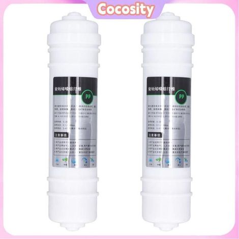 2 Pack 10 Pouces PP Coton Filtre D'eau ABS Remplacement du Filtre Sédiment (1/4)