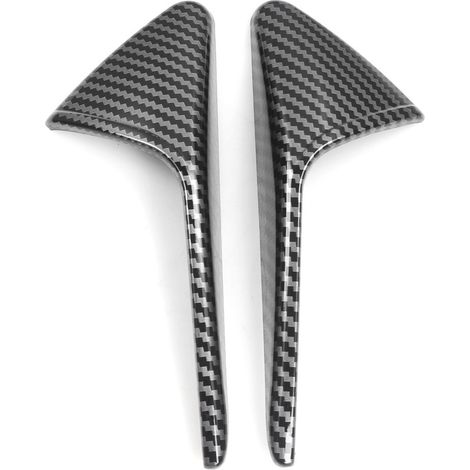 Passend für Tesla Model 3Y Kotflügelzierleiste (2017-2021), Seitenkamera-Schutzabdeckung - LKT062 2021 Neue Carbon-Textur (unmarkiert) (1/4)