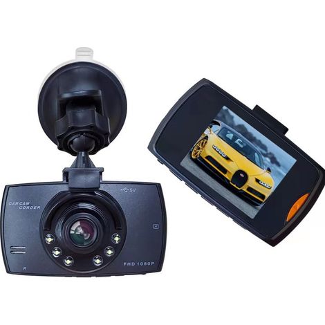 Cámara de salpicadero 1080p, grabadora de vídeo digital (DVR) para coches (1/5)