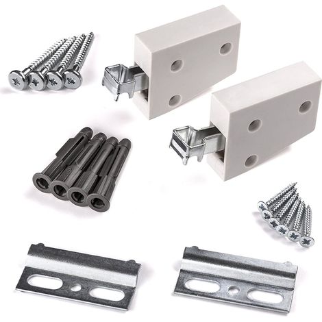 10er Pack - Schrankaufhänger Set weiß Tragkraft 120 kg