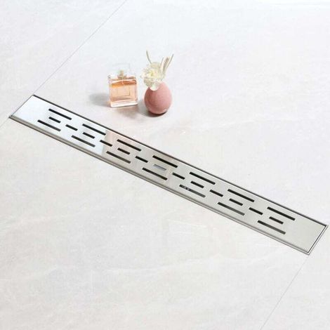 Caniveau Douche 60 cm, Panneau de Ligne, avec Siphon et Filtre (1/4)