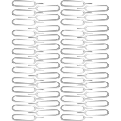 Outil d'éjection SIM universel pour iPhone, iPad, Samsung, Xiaomi, Oppo, Huawei - Lot de 50 pièces (1/5)