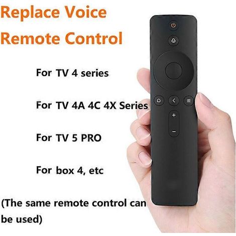 Ersatz-Sprachfernbedienung für Xiaomi Mi TV 4A, 4C und 4S Serie (43/48/49/50/55/65 Zoll), schwarz (1/4)