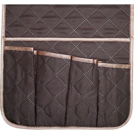 Sac de rangement pour accoudoir de canapé, sac de rangement à 5 poches, télécommande pour canapé bordeaux (1/5)