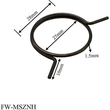 Ersatzfedern für Türgriffe, 5er-Pack, schwarz und langlebig (1/5)